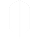 Ruthless Poly Plain - Solid - Dart Flights - 75 Micron - Slim White