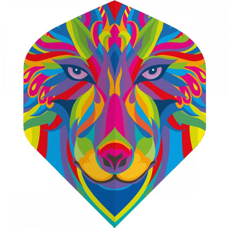 Designa Metronic Dart Flights - Std - No2 - MultiColour - Wolf