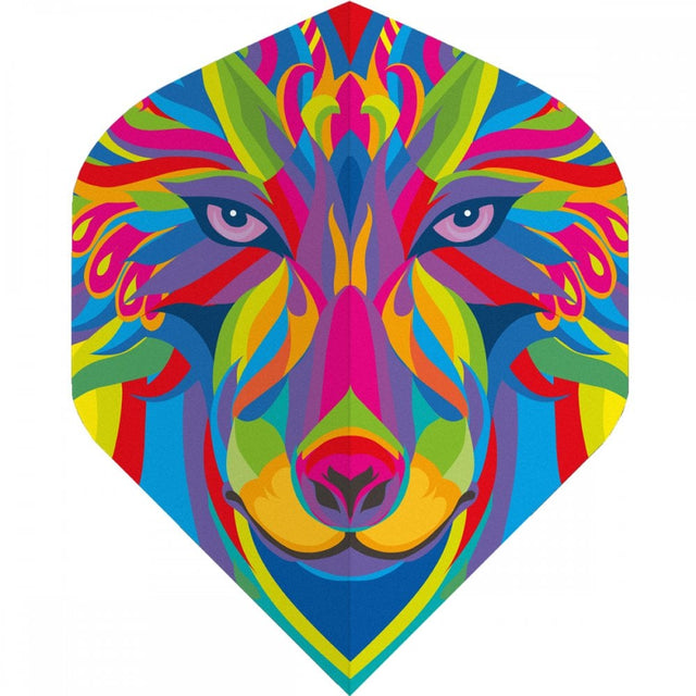Designa Metronic Dart Flights - Std - No2 - MultiColour - Wolf
