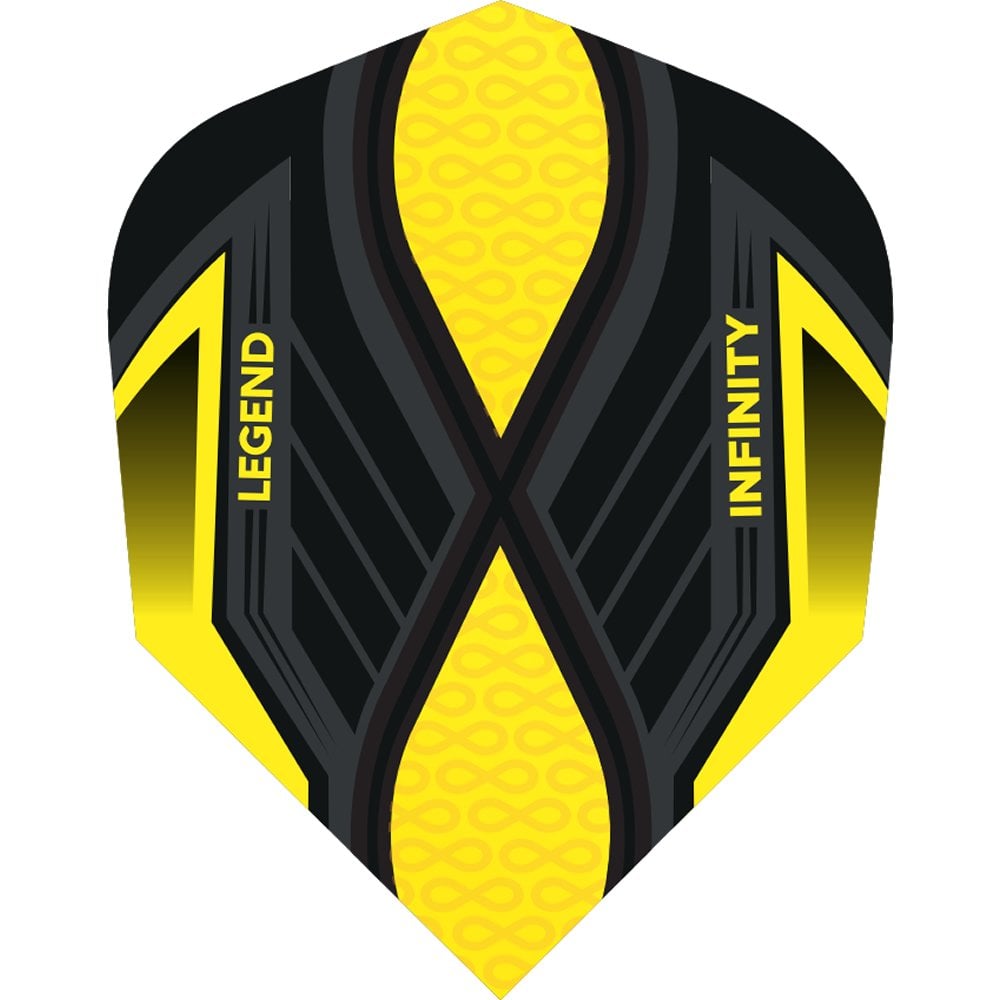 Legend Infinity Dart Flights - 100 Micron - No2 - Std Yellow