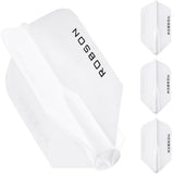 Robson Plus Dart Flights - for all shafts - Slim White