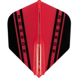 Robson Plus Dart Flights - for all shafts - Std No2 - V Red
