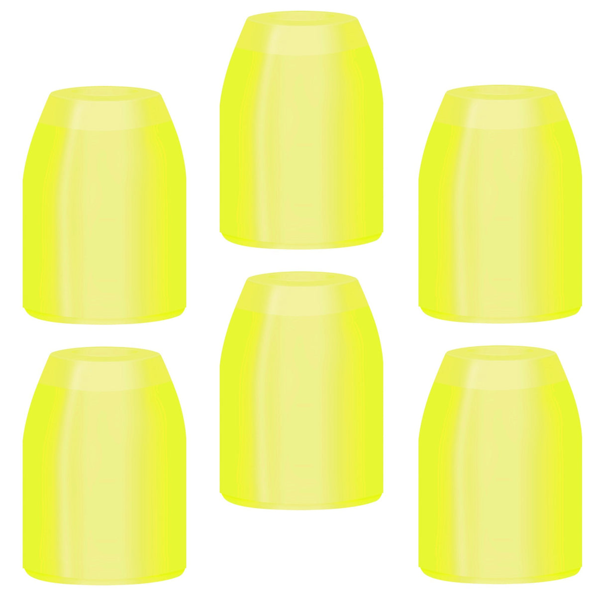 L-Style - Standard Champagne Rings - Pack 6 Yellow