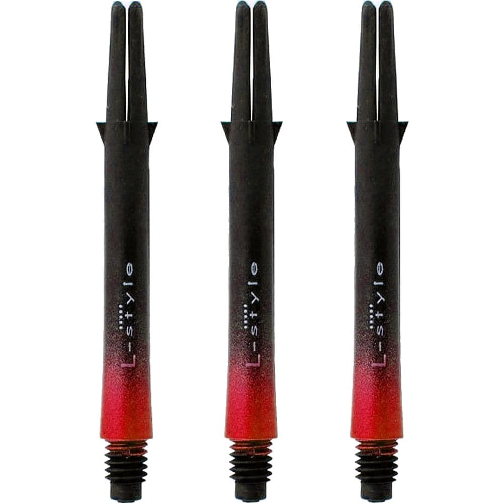 L-Style - L Shafts - Carbon Two Tone - Black and Red - Short L Style 330 47mm Medium
