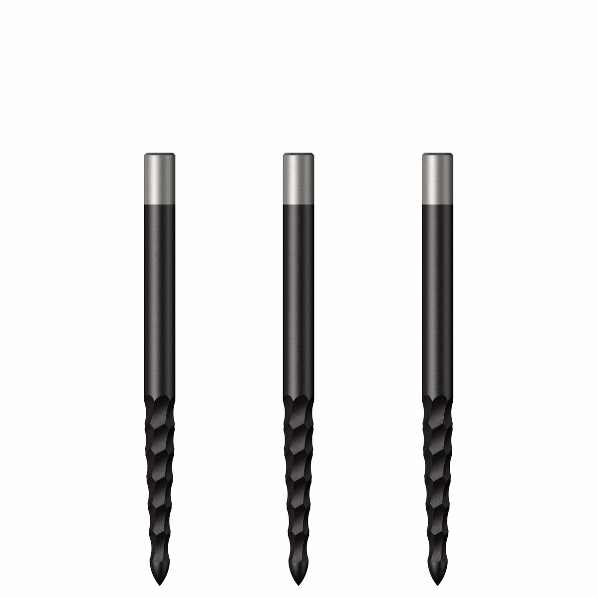 Mission Lunar FS Dart Points - Spare Points - Rough Cut - Black