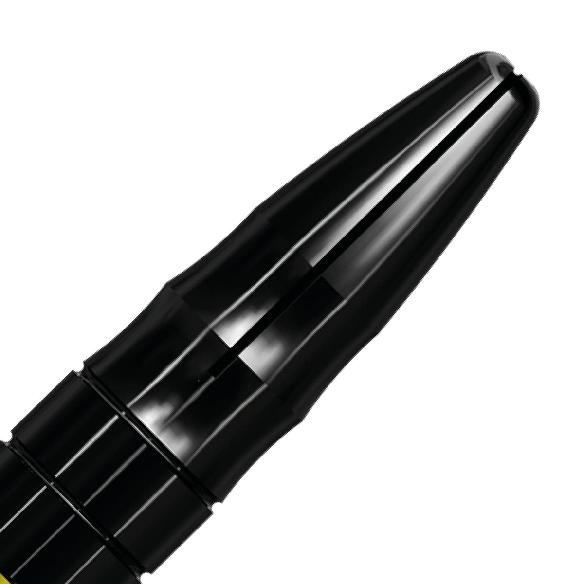 Mission Sabre Shafts - Polycarbonate Dart Stems - Yellow - Black Top