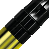 Mission Sabre Shafts - Polycarbonate Dart Stems - Yellow - Black Top