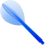 Condor Dart Flights - Zero Stress - Teardrop - Clear Blue Long