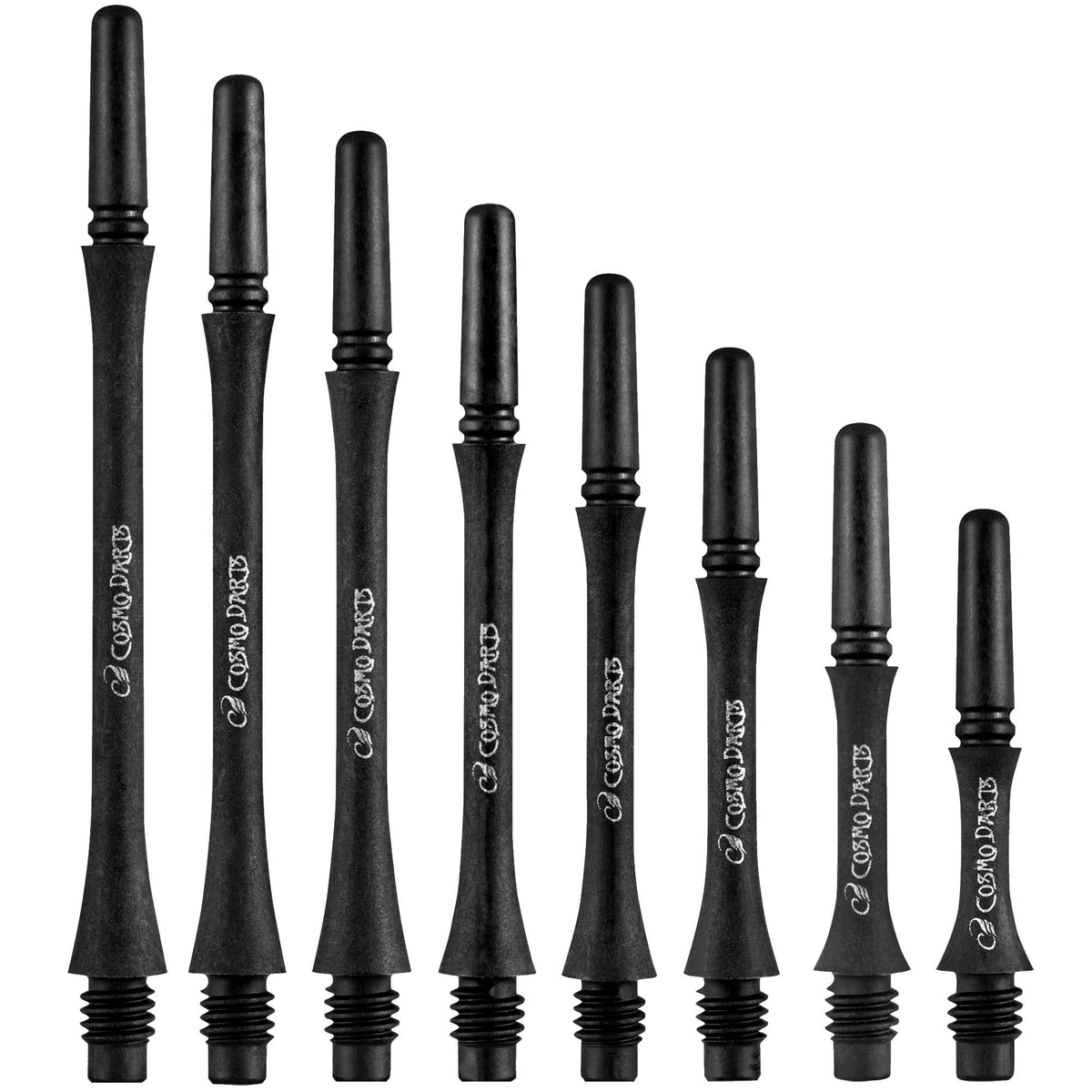 Cosmo Fit Shaft Carbon - Spinning - Slim - Black - Pack 4 Cosmo Size 1 - 13mm