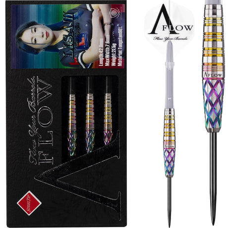 Dynasty Darts - Black Line - Steel Tip - Kim Hyojin - Lisa III - Rainbow - 21g 21g