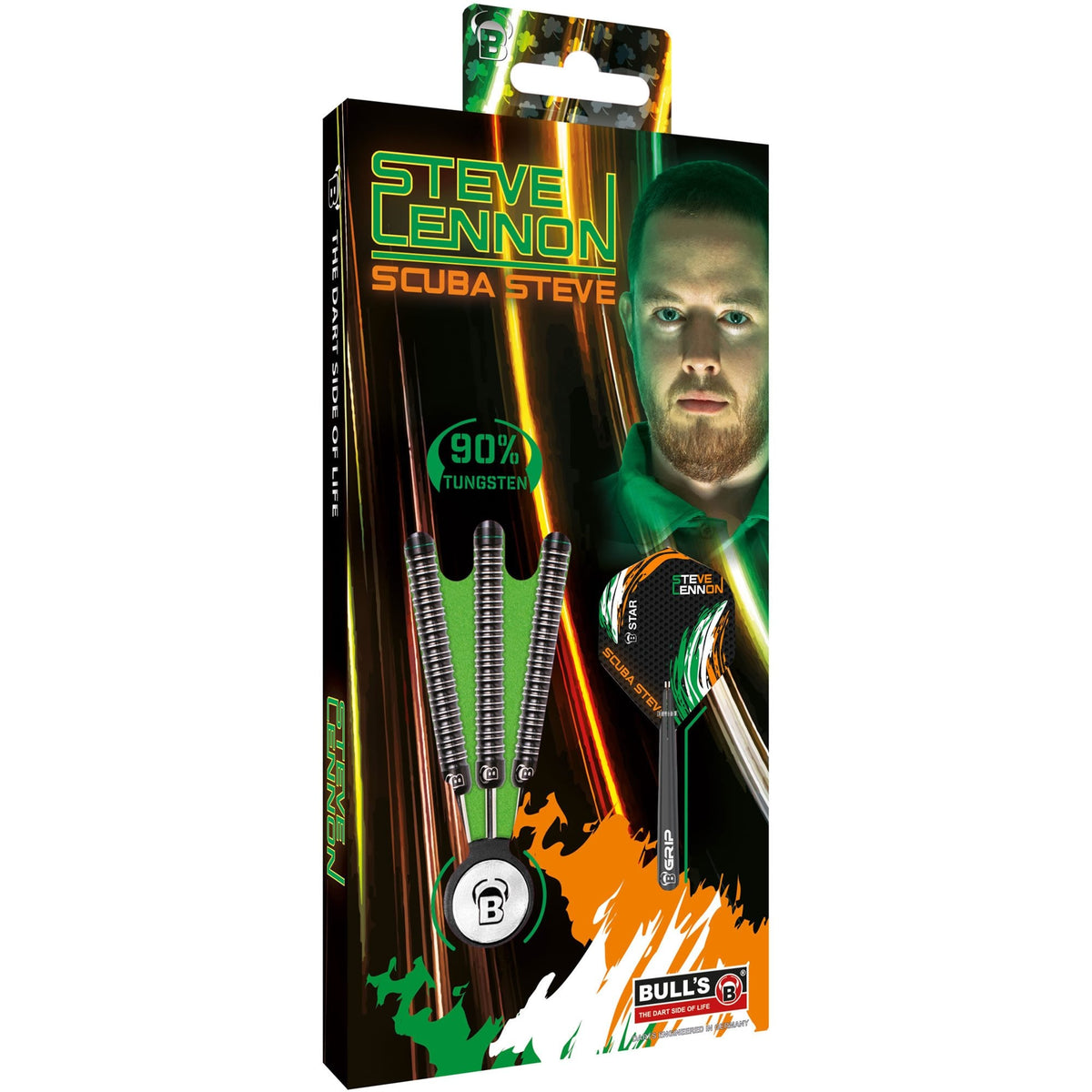 BULL'S Steve Lennon Darts - Steel Tip - Scuba Steve