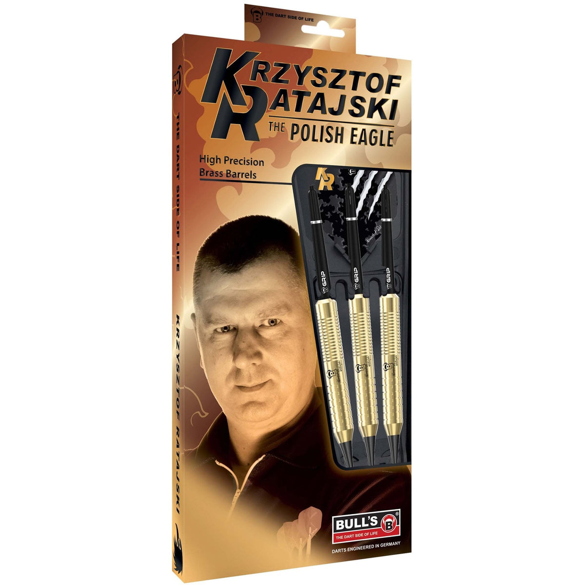 BULL'S Krzysztof Ratajski Darts - Soft Tip - Brass - Gold 18g