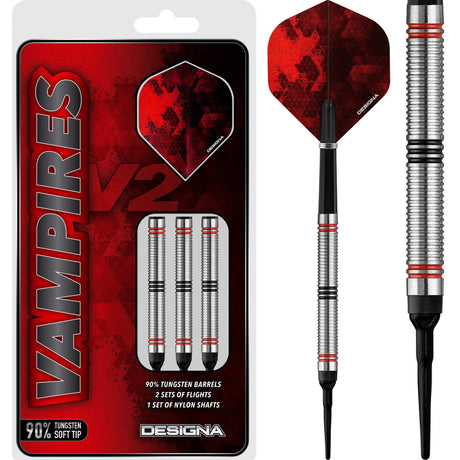 Designa Vampires V2 Darts - Soft Tip - M4 20g