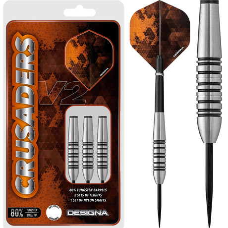 Designa Crusader V2 Darts - Steel Tip - M5 22gPERS