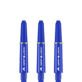 Mission GripLock Shafts - Dart Stems - Blue Short