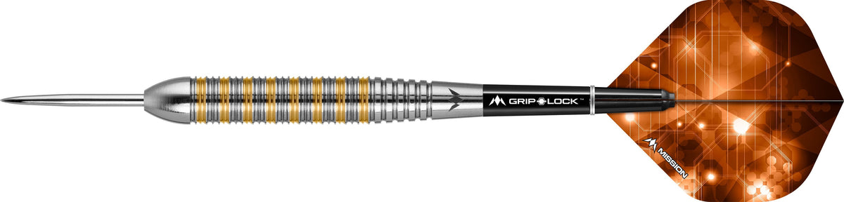 Mission Ardent Darts - Steel Tip Brass - M2 - Front Ring Grip - 24g 24g