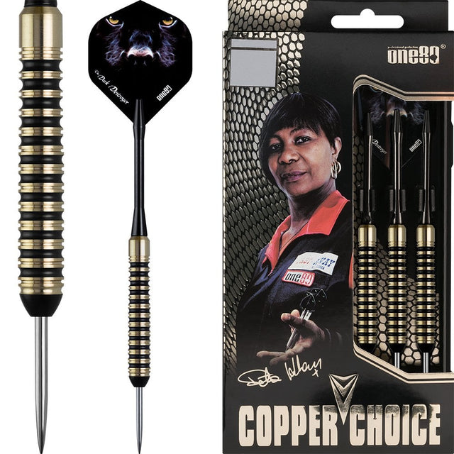 One80 Deta Hedman Darts - Steel Tip Brass - Copper Choice - 20g PERS