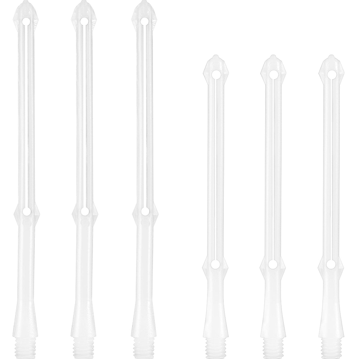 Bulls Side Loader Shafts - Dart Stems - Wing - White