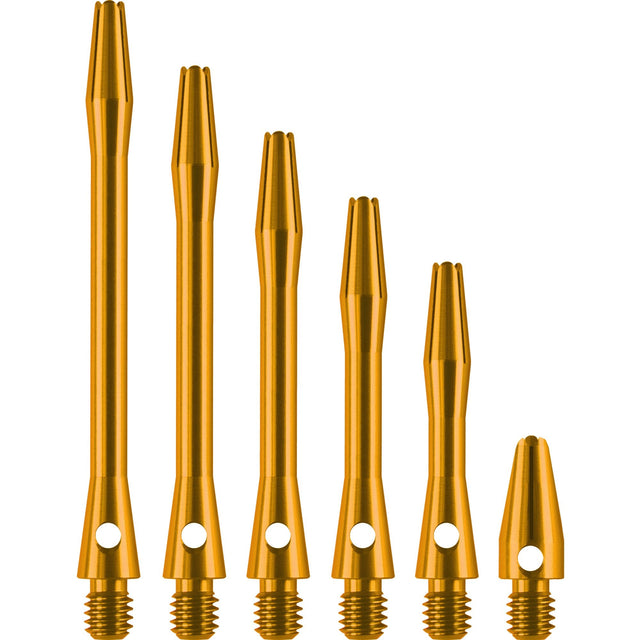 Designa Aluminium Shafts - Metal Dart Stems - Gold