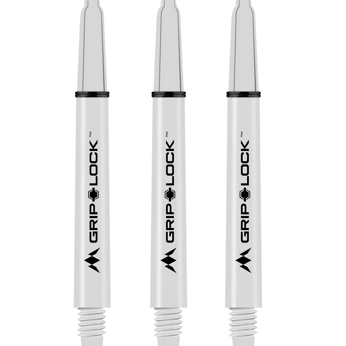 Mission GripLock Shafts - Dart Stems - White Medium