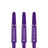 Mission GripLock Shafts - Dart Stems - Purple Short