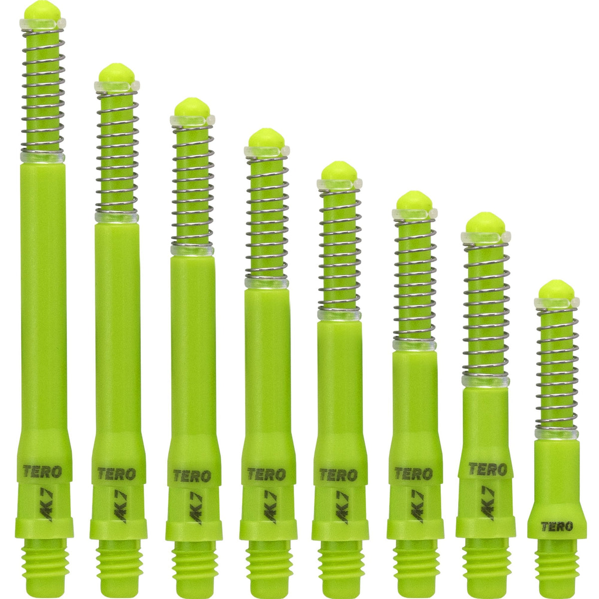 Cuesoul - Dart Shafts - Tero Flight System - AK7 - Standard - Set of 4 - Green