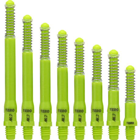 Cuesoul - Dart Shafts - Tero Flight System - AK7 - Standard - Set of 4 - Green