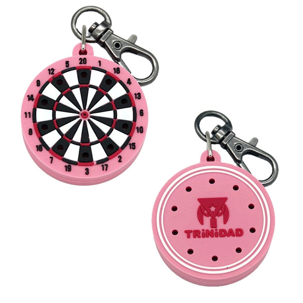 TRiNiDAD Dartboard Soft Tip Dart Holder with Clip Pink