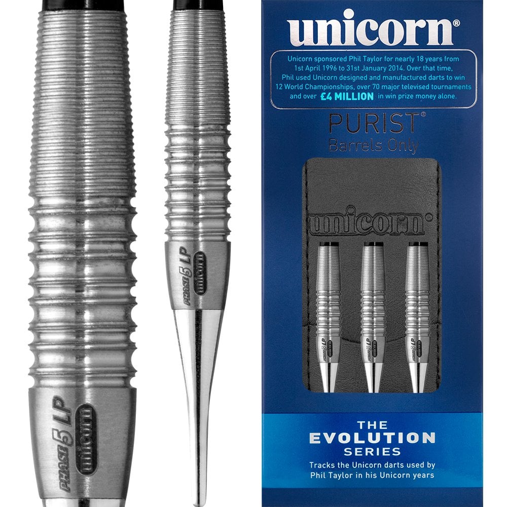 Unicorn Evolution Darts - Soft Tip Tungsten - Phase 5 Purist LP