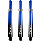 Ruthless Deflectagrip Plus Dart Shafts - Polycarbonate Stems with Springs - Blue Medium