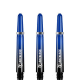 Ruthless Deflectagrip Plus Dart Shafts - Polycarbonate Stems with Springs - Blue Tweenie
