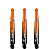 Ruthless Deflectagrip Plus Dart Shafts - Polycarbonate Stems with Springs - Orange Tweenie