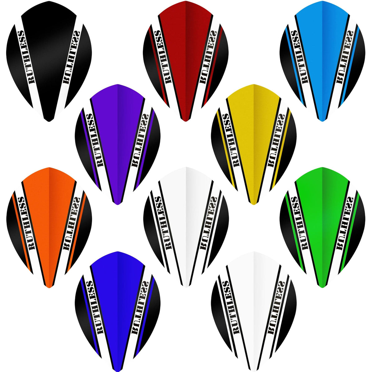 Ruthless - V100 Pro - Dart Flights - 100 Micron - Pear