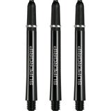 Harrows Supergrip Shafts - Dart Stems - Black Silver Medium