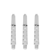 Harrows Dimplex Shafts - Dart Stems - with Rings - White Short