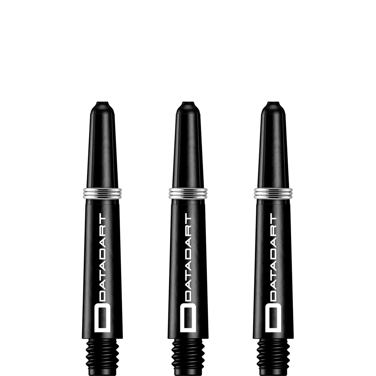 Datadart Signature Nylon Shafts - Stems with Springs - Black Short