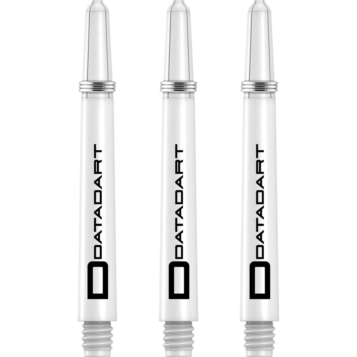 Datadart Signature Nylon Shafts - Stems with Springs - White Medium