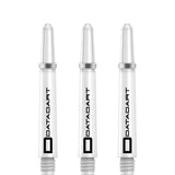 Datadart Signature Nylon Shafts - Stems with Springs - White Tweenie