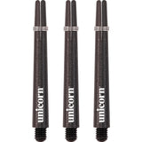 Unicorn Gripper 3 Dart Shafts - Nylon Stems - Black Medium