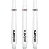 Unicorn Gripper 3 Dart Shafts - Nylon Stems - White Medium