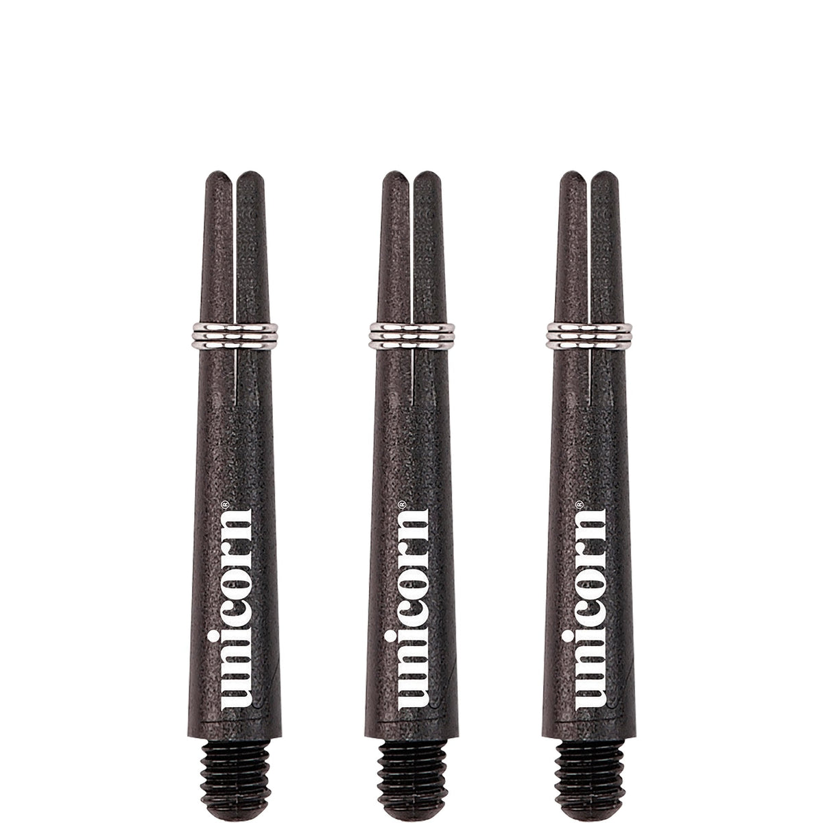 Unicorn Gripper 3 Dart Shafts - Nylon Stems - Black Short