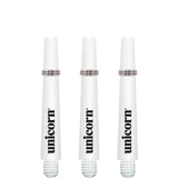 Unicorn Gripper 3 Dart Shafts - Nylon Stems - White Short