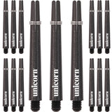 Unicorn Gripper 3 Dart Shafts - VALUE PACK - 5 Sets - Black Medium