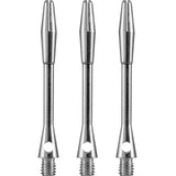 Unicorn XL Aluminium Dart Shafts - Plain Stems - Silver Medium