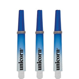 Unicorn Gripper 3 Two Tone Dart Shafts - White & Blue Short