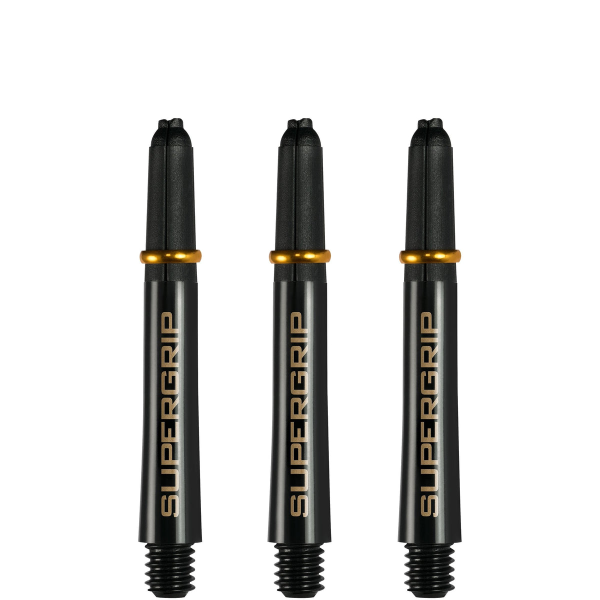 Harrows Supergrip Shafts - Dart Stems - Black Gold Short