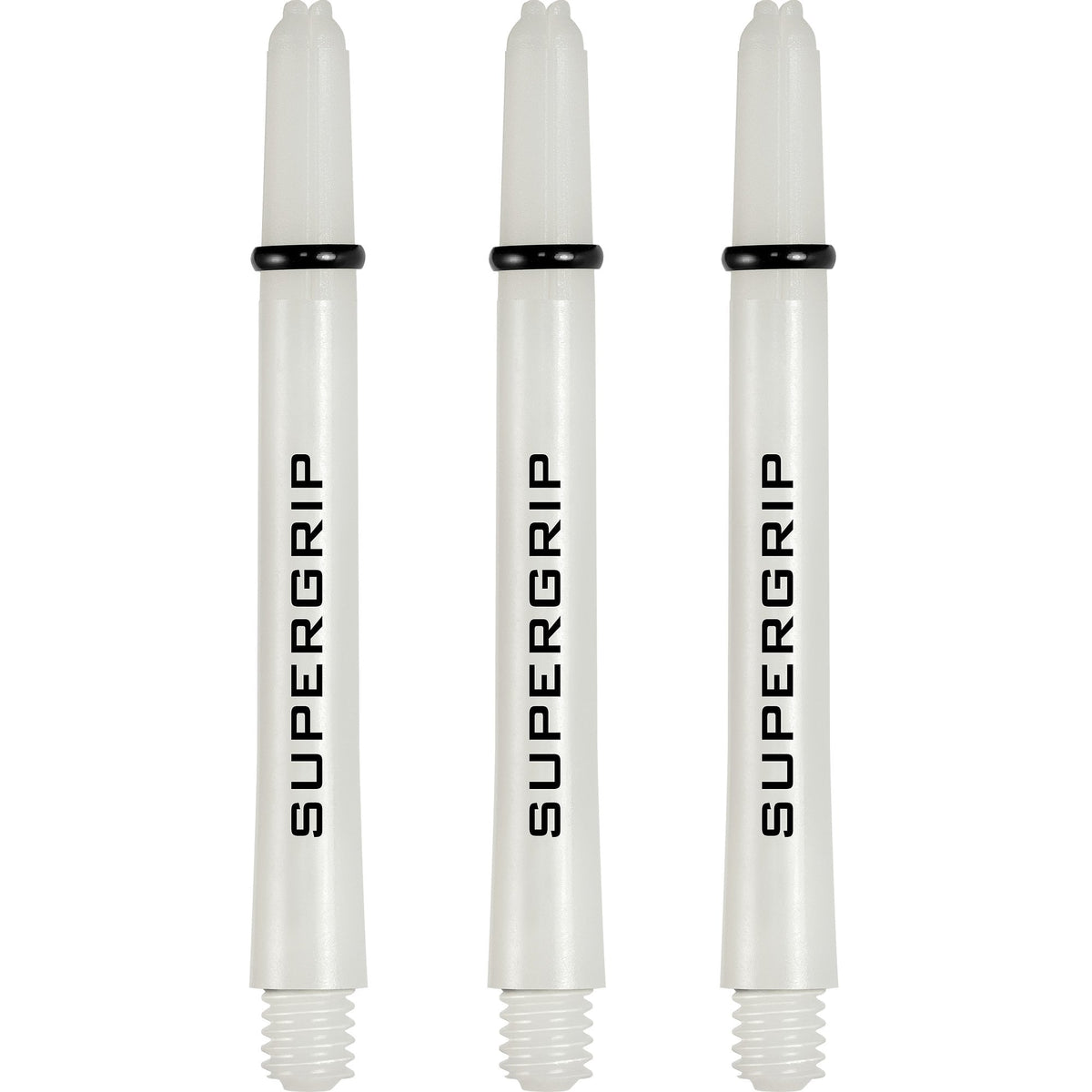 Harrows Supergrip Shafts - Dart Stems - White Medium