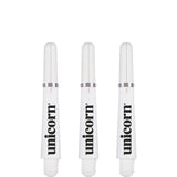 Unicorn Gripper 4 Dart Shafts - White Short