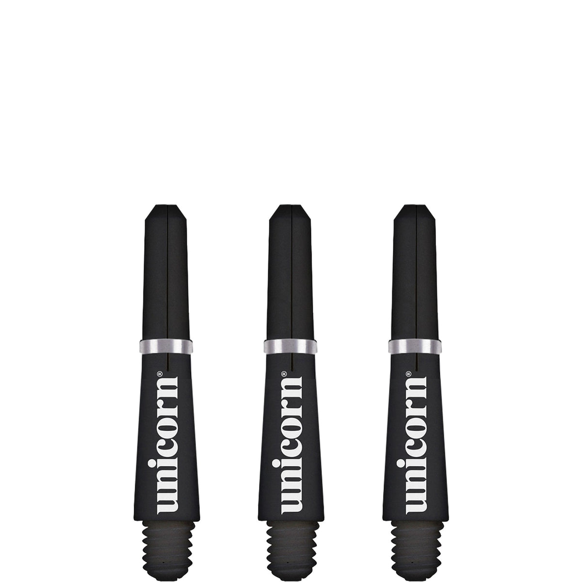 Unicorn Gripper 4 Dart Shafts - Black Ultra Short
