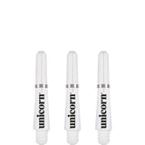 Unicorn Gripper 4 Dart Shafts - White Ultra Short